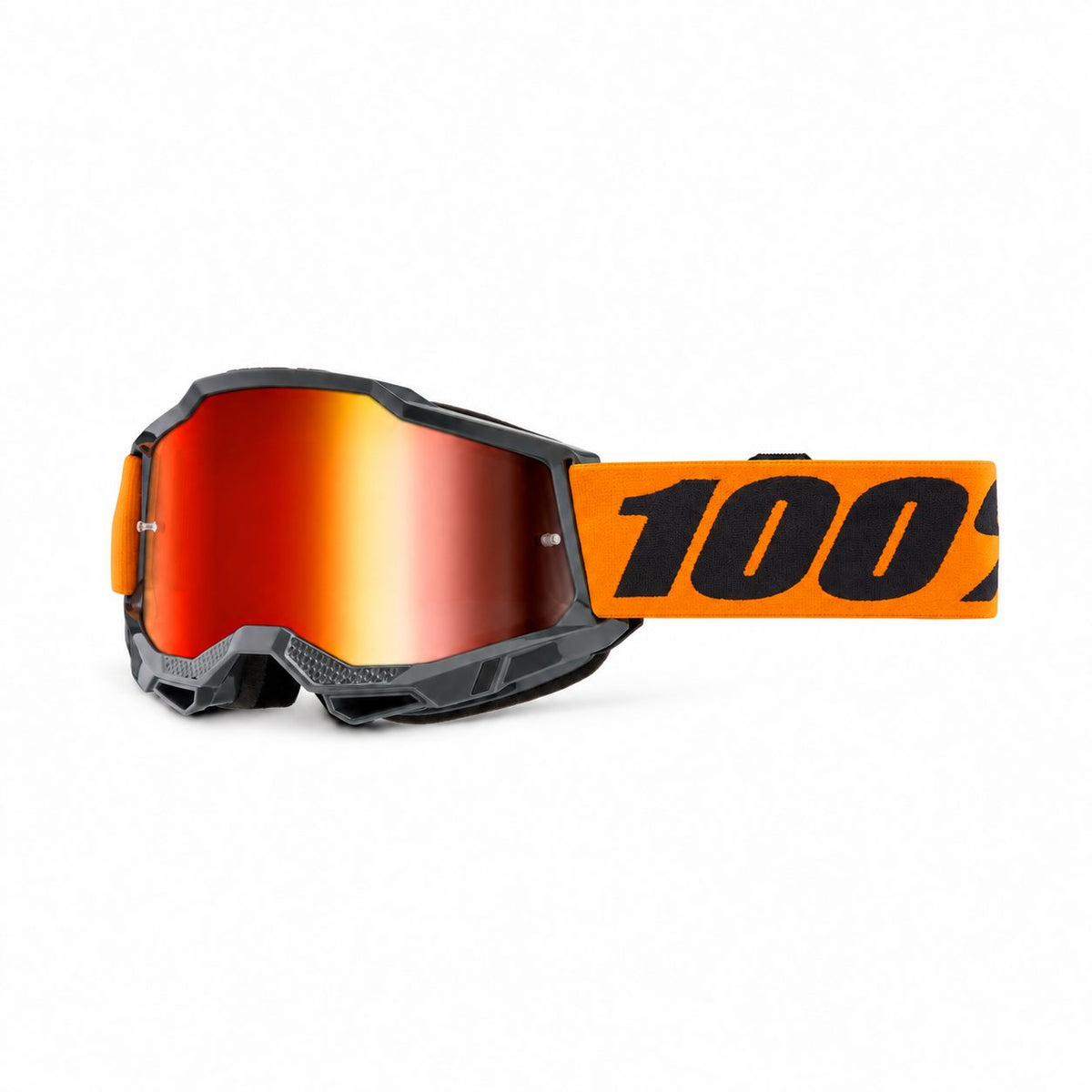 Gafas 100% ACCURI 2 naranjas con lente de espejo roja