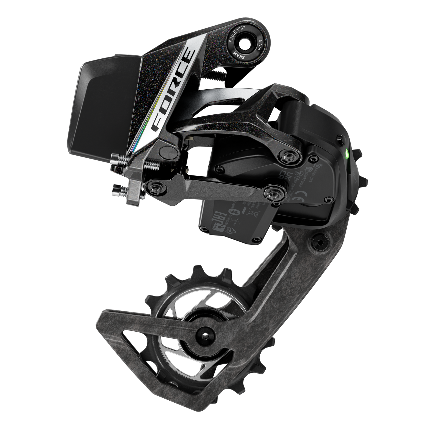 SRAM FORCE AXS E1 2x12V Max 36T Cambio trasero (Sin bateria)