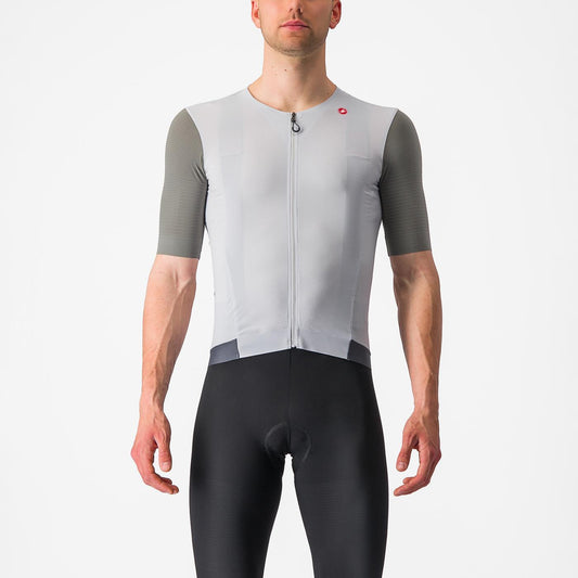 Maillot de manga corta CASTELLI PREMIO Blanco/Gris