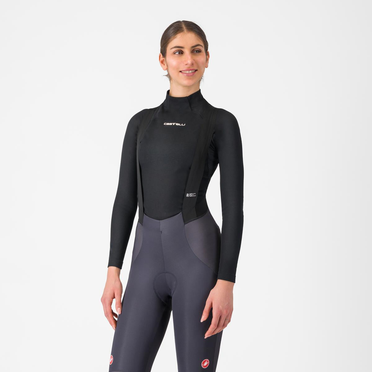 CASTELLI FLANDERS 2 Ropa interior femenina de manga larga Negro