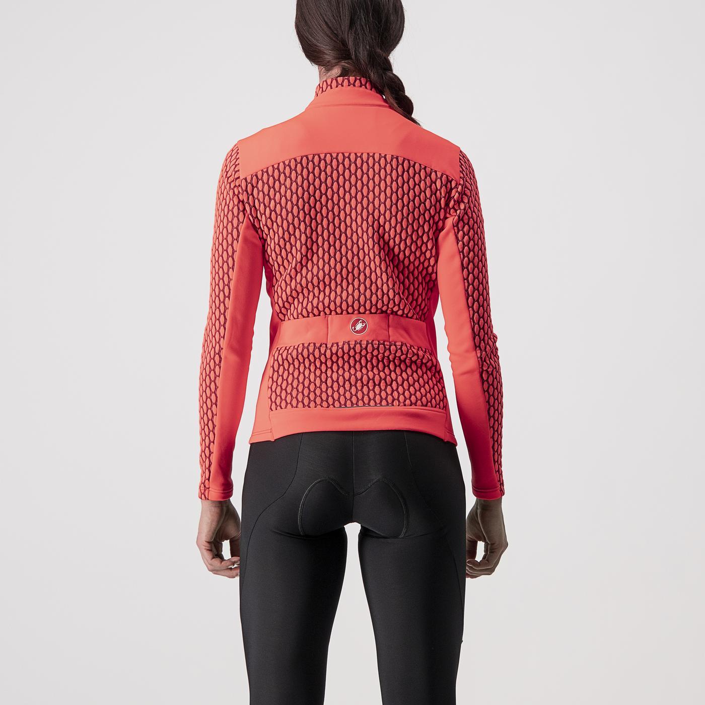 Maillot de manga larga para mujer CASTELLI SFIDA 2 Rosa/Burdeos