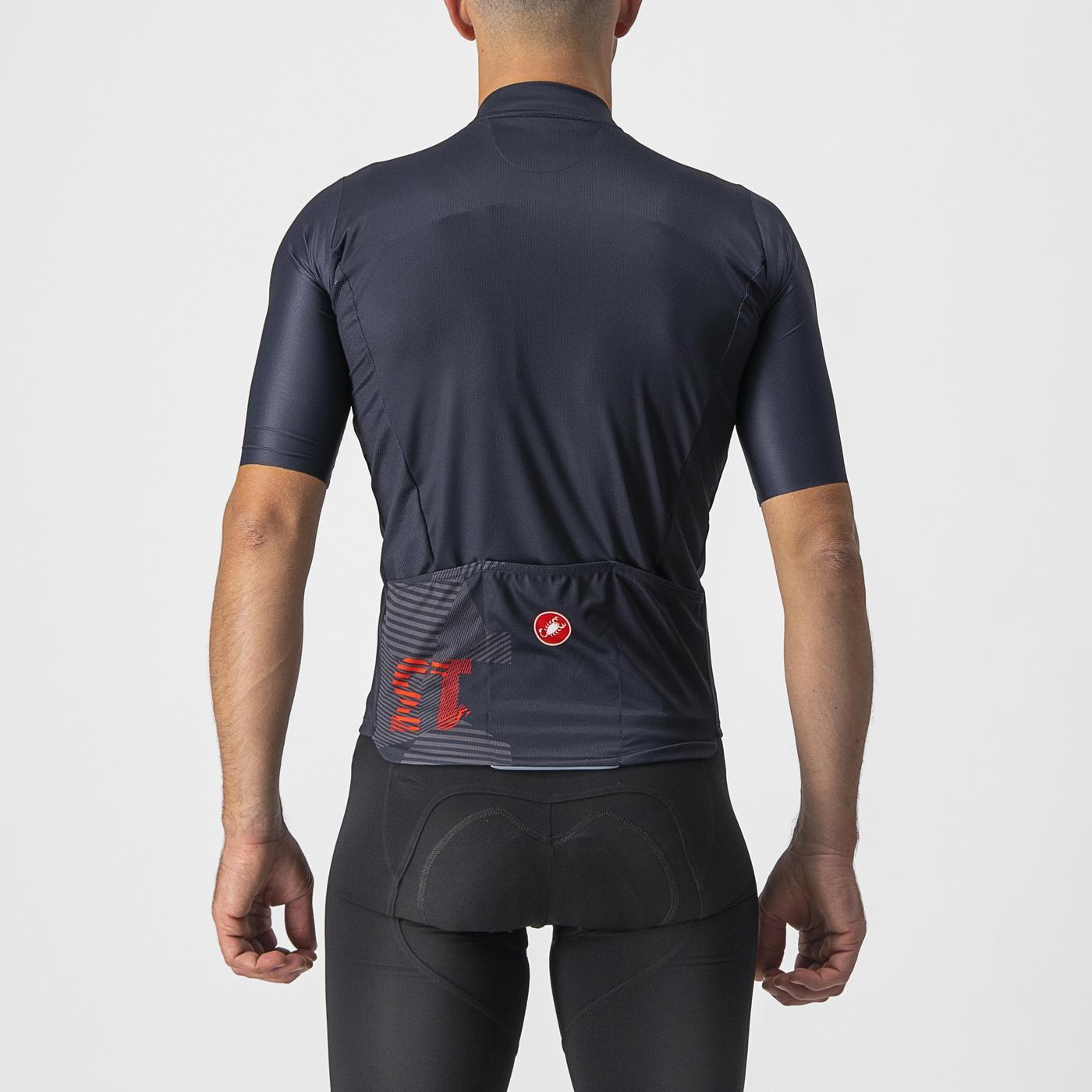 Maillot de manga corta CASTELLI 13 SCREEN Azul/Rojo