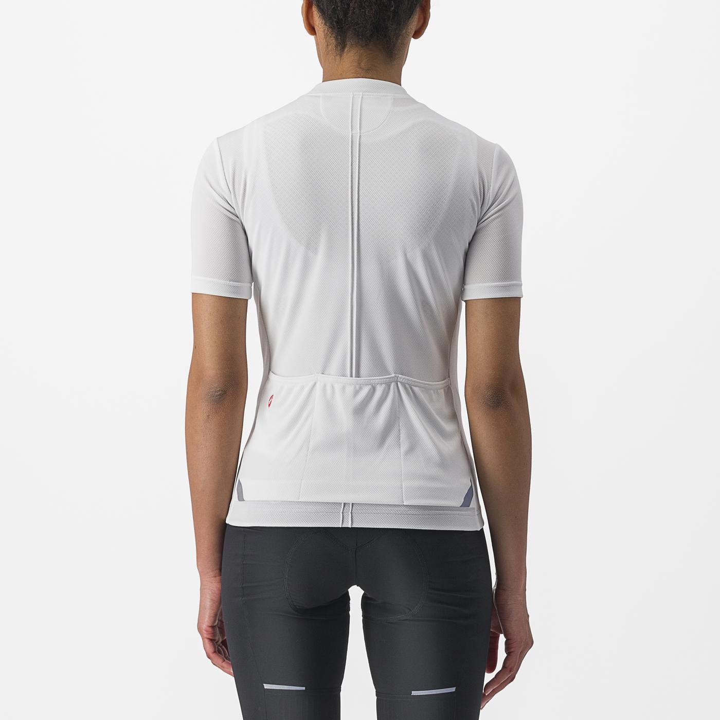 CASTELLI ANIMA 4 Maillot de manga corta para mujer Blanco