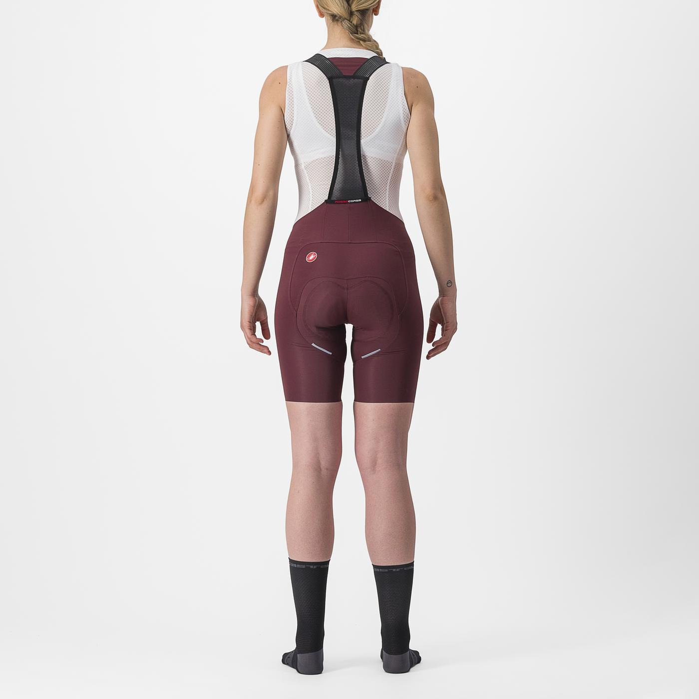 CASTELLI FREE AERO RC W Tirantes Mujer Burdeos