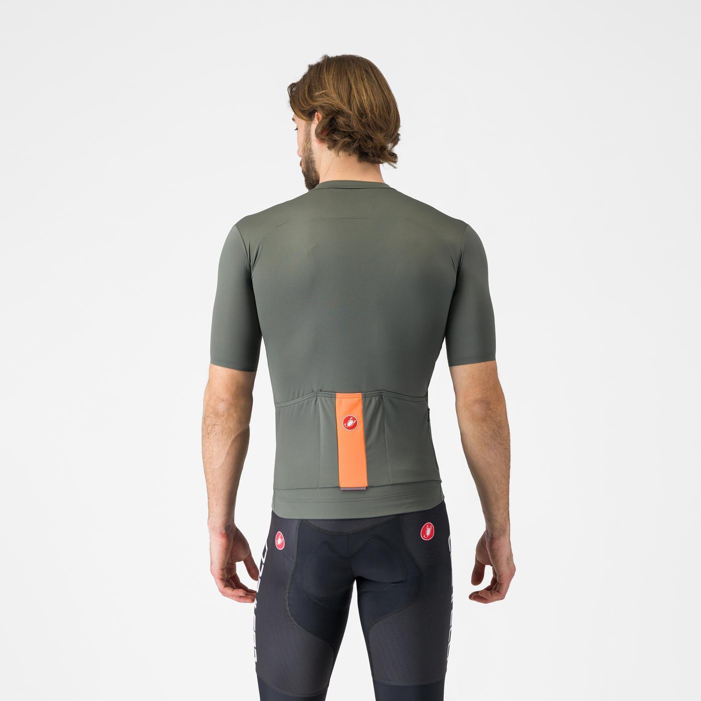 Maillot de manga corta CASTELLI PROLOGO LITE Gris/Naranja