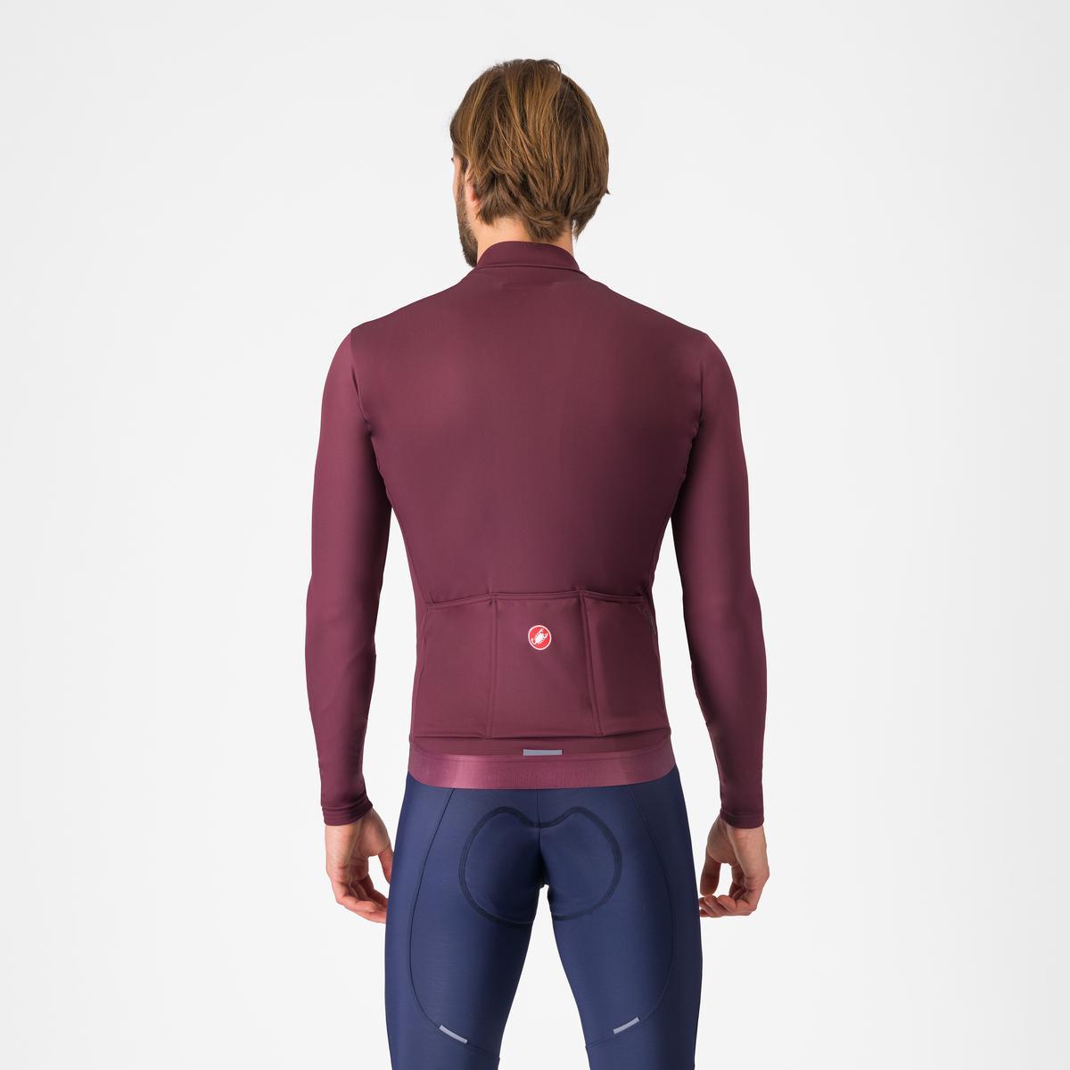 Maillot de manga larga CASTELLI ESPRESSO THERMAL Burdeos