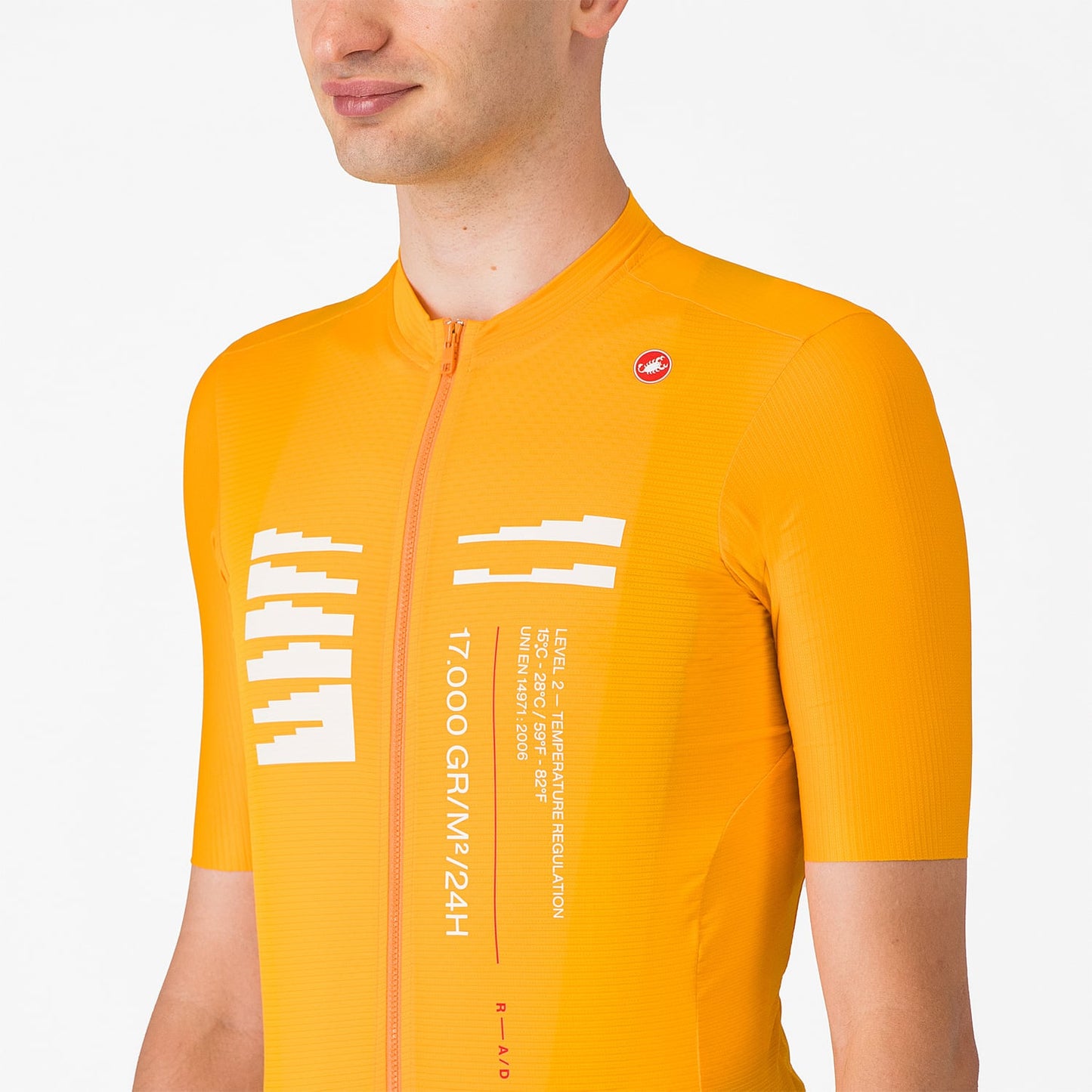 CASTELLI ESPRESSO R--A/D Maillot de manga corta Naranja