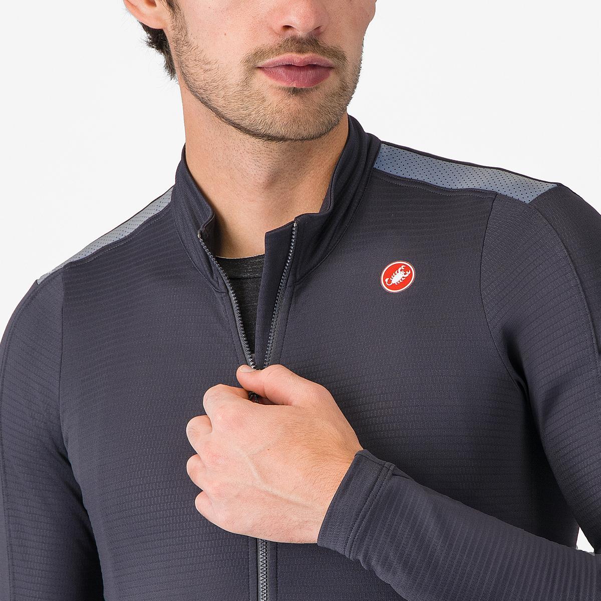 CASTELLI PURO 4 Maillot manga larga Gris