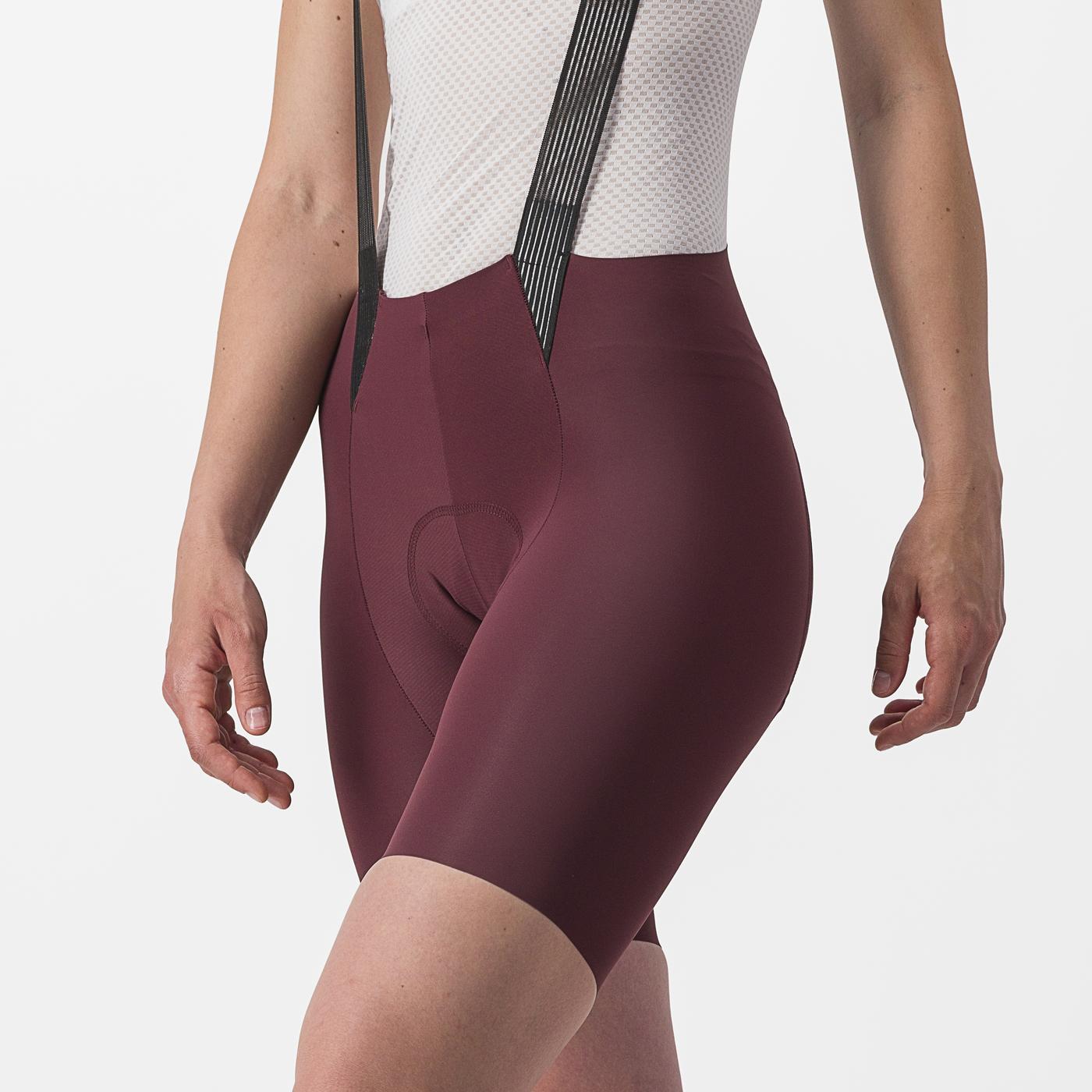 CASTELLI FREE AERO RC W Tirantes Mujer Burdeos