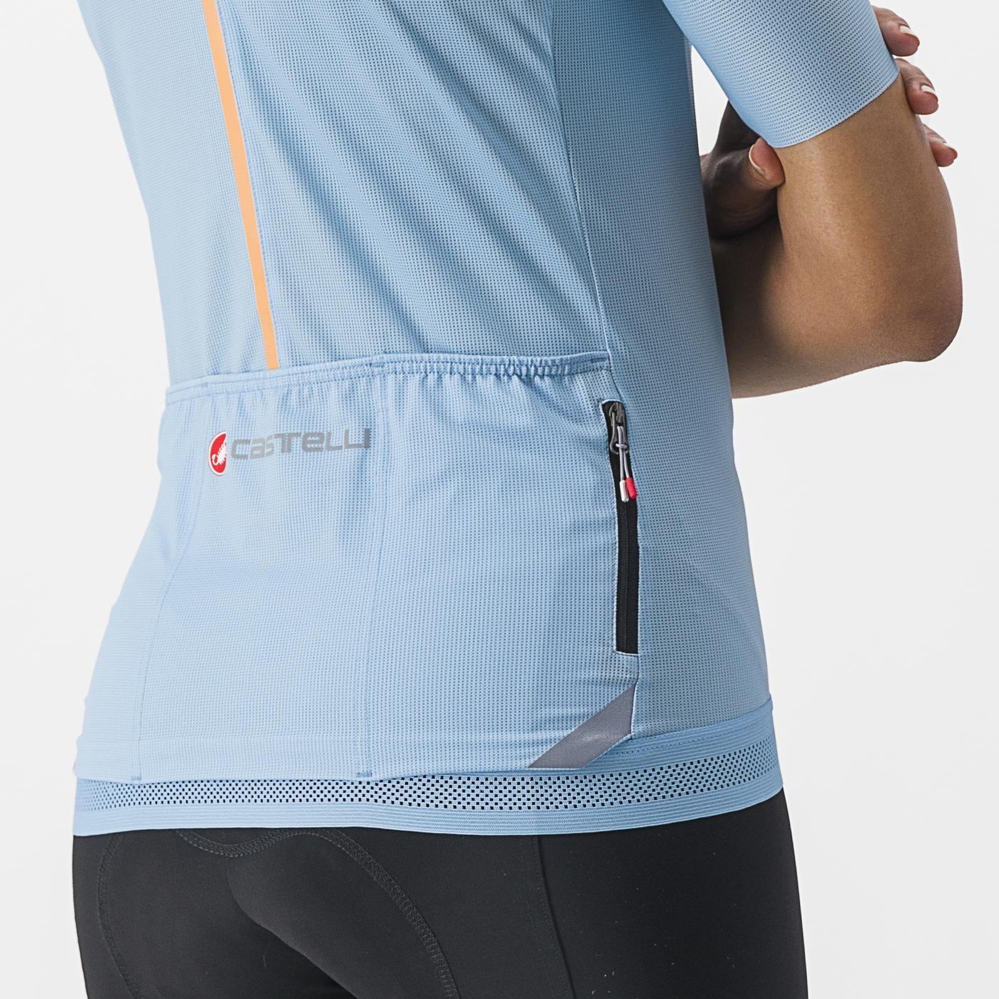 Maillot CASTELLI ENDURANCE W Mujer manga corta Azul