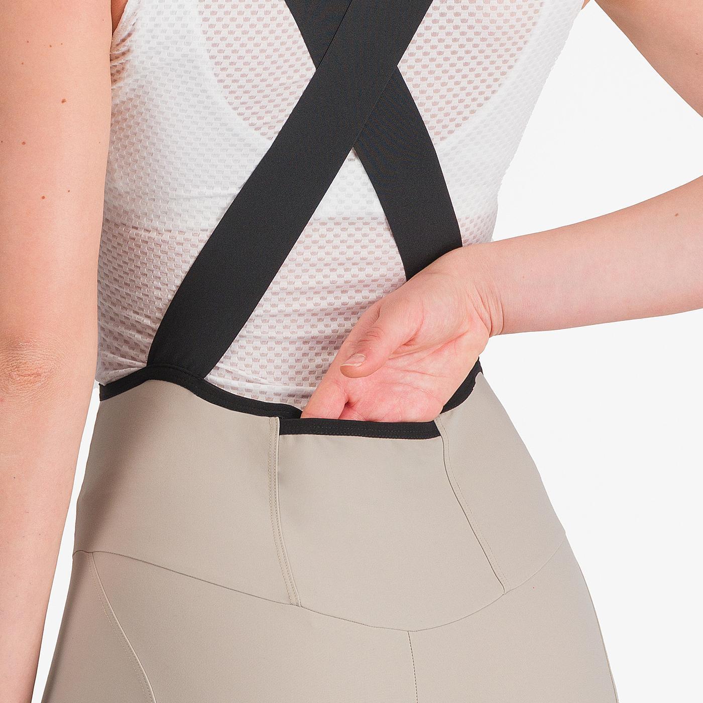Culotte con tirantes CASTELLI ESPRESSO W DT Mujer Beige