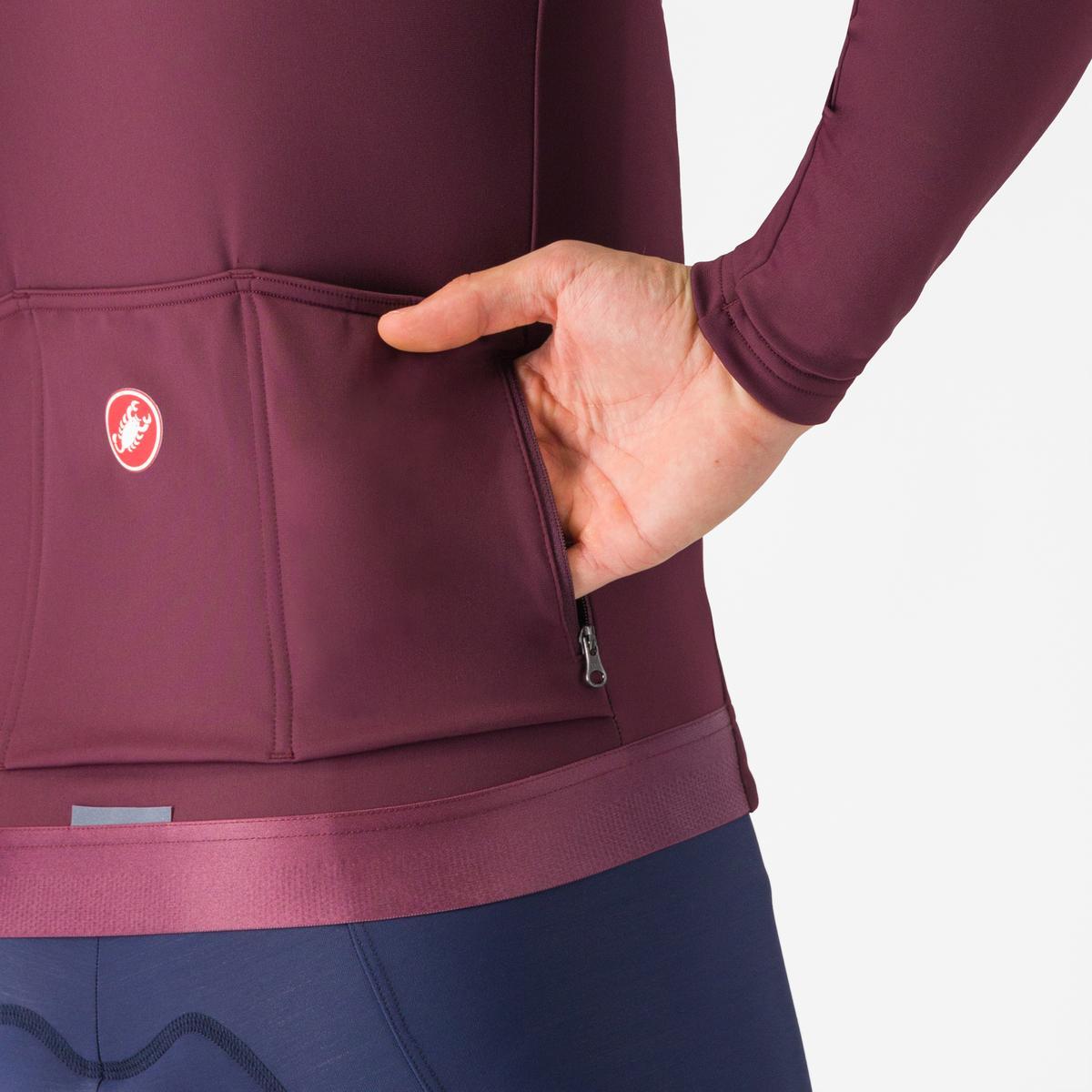 Maillot de manga larga CASTELLI ESPRESSO THERMAL Burdeos