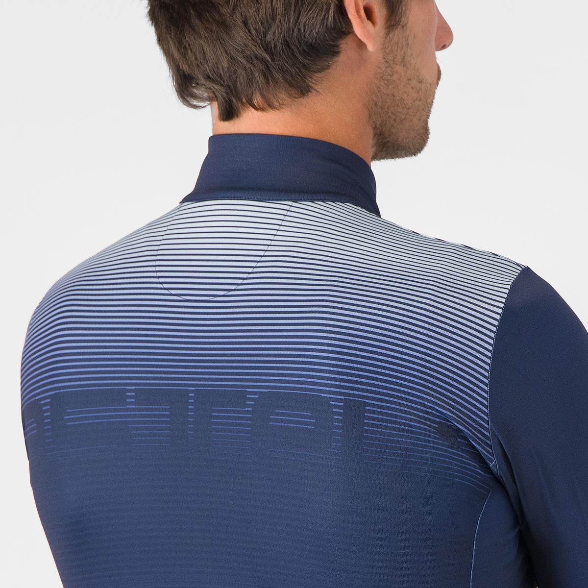 Maillot de manga larga CASTELLLI APICE THERMAL Azul/Naranja