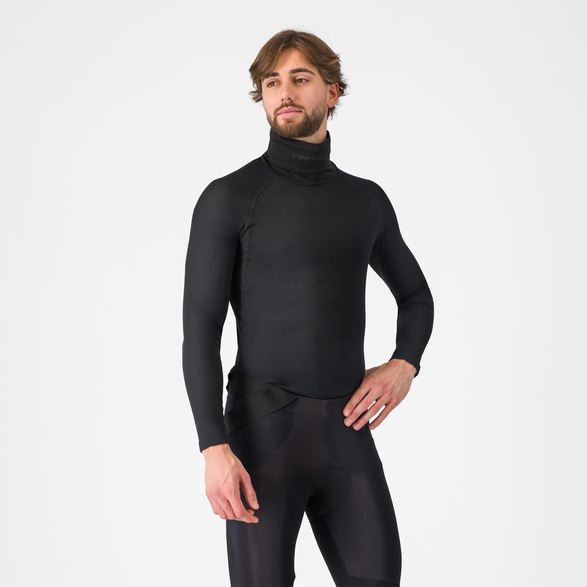 CASTELLI FLANDERS 2 HIGH NECK WARMER Ropa interior de manga larga Negro