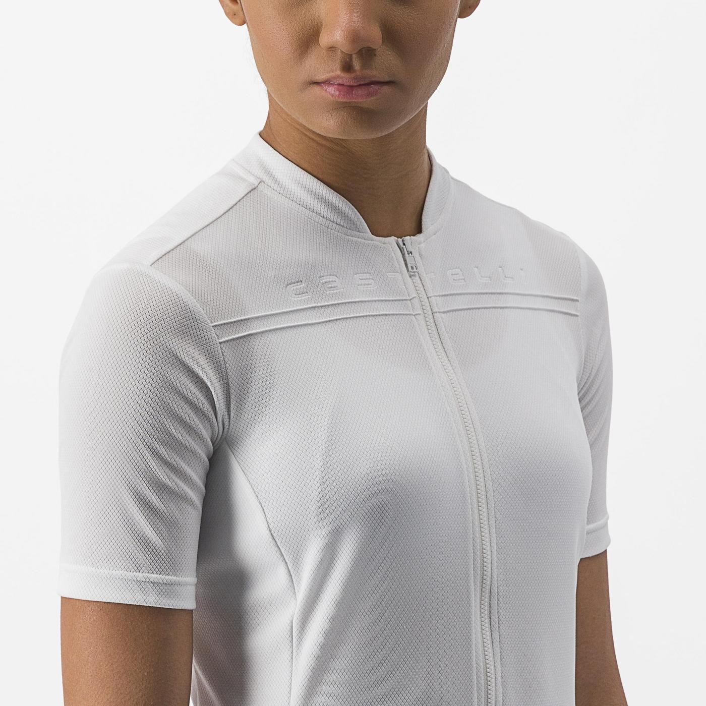 CASTELLI ANIMA 4 Maillot de manga corta para mujer Blanco
