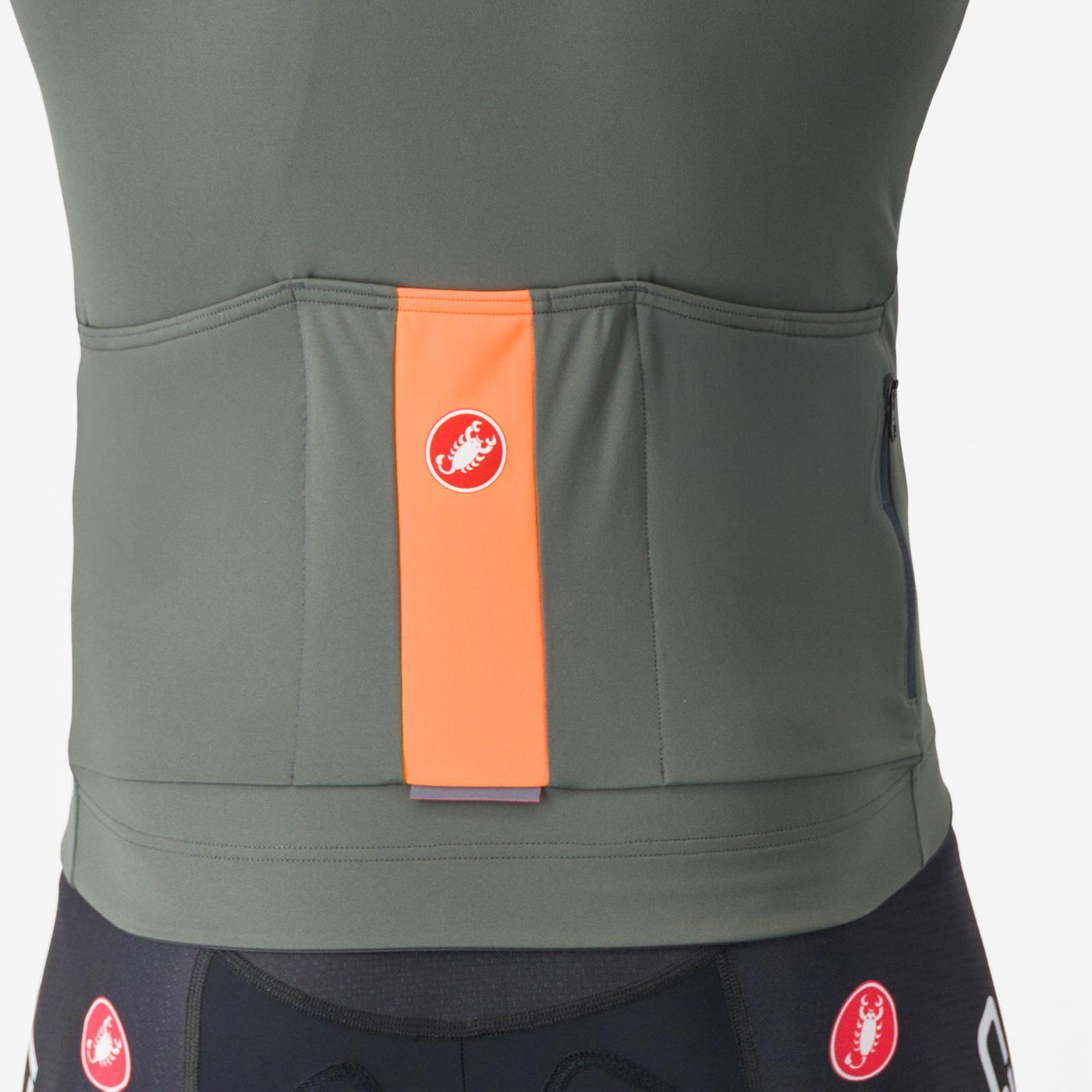 Maillot de manga corta CASTELLI PROLOGO LITE Gris/Naranja