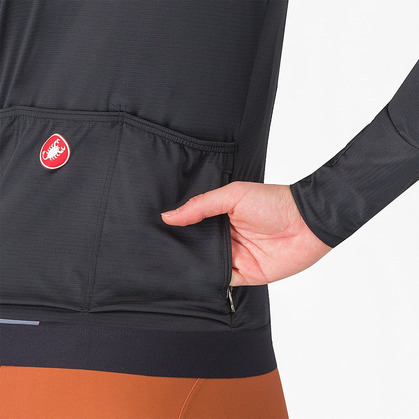 CASTELLI ESPRESSO Maillot de manga larga para mujer Negro