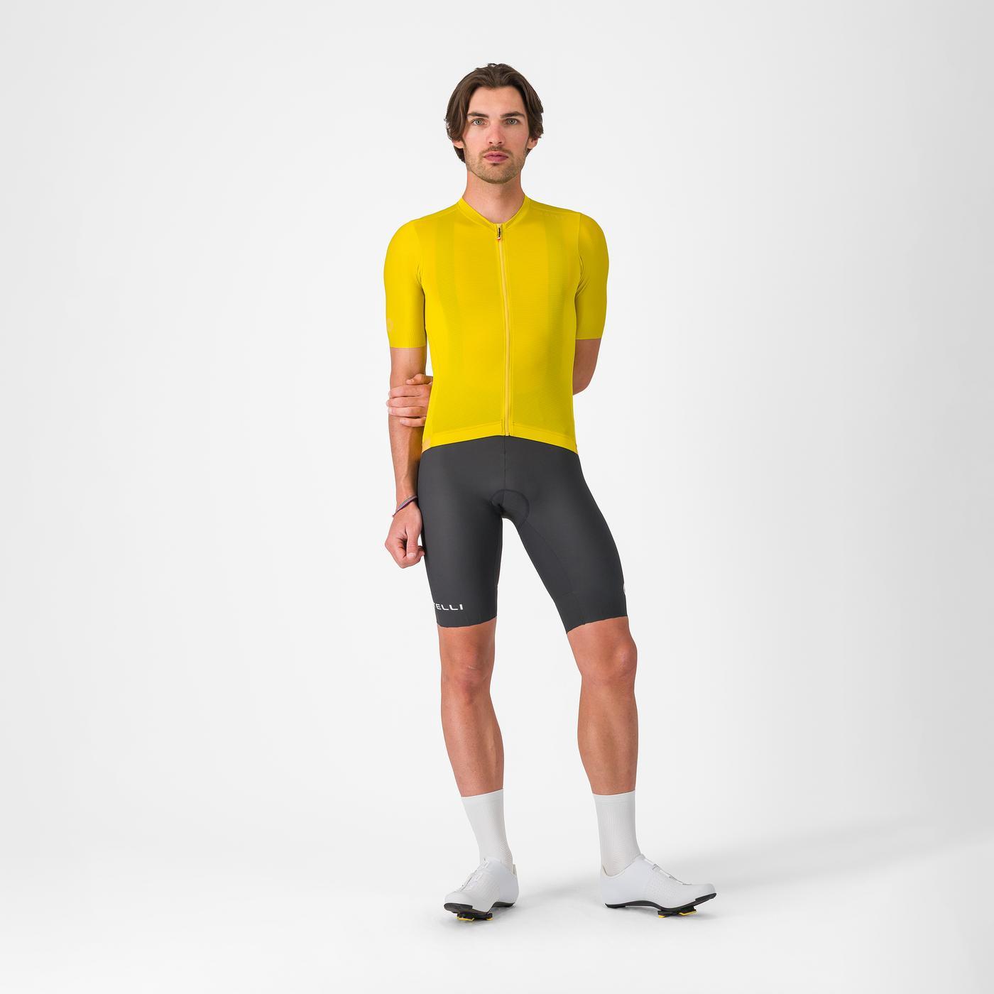 Maillot CASTELLI ESPRESSO 2 Manga Corta Amarillo