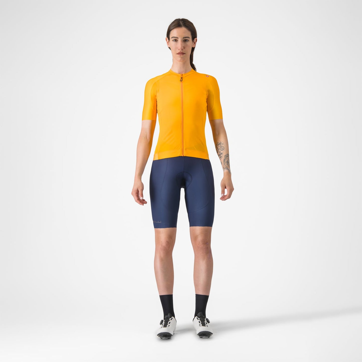 Maillot de manga corta CASTELLI ESPRESSO Mujer Naranja