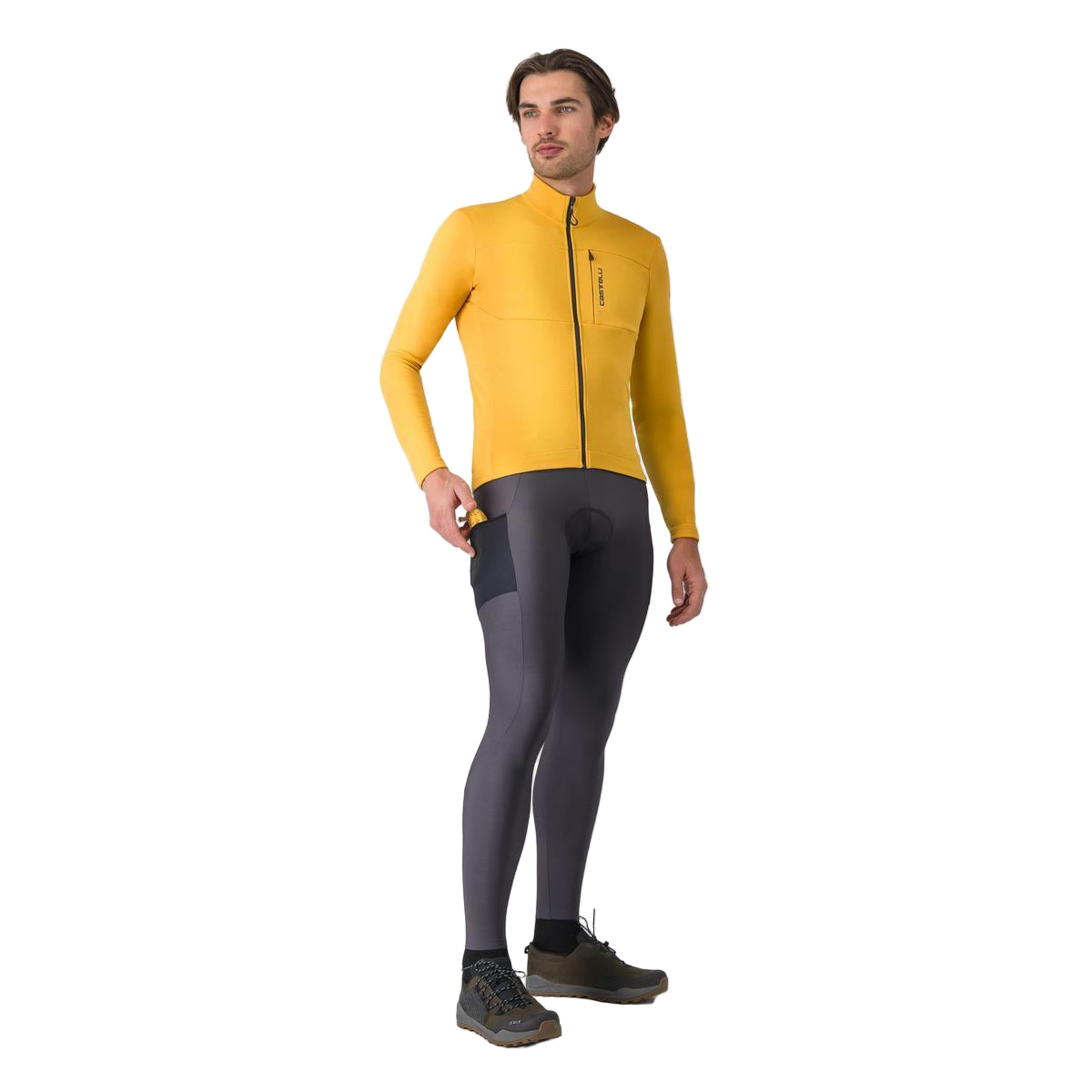 Maillot CASTELLI UNLIMITED TRAIL 2 Manga Larga Amarillo/Gris