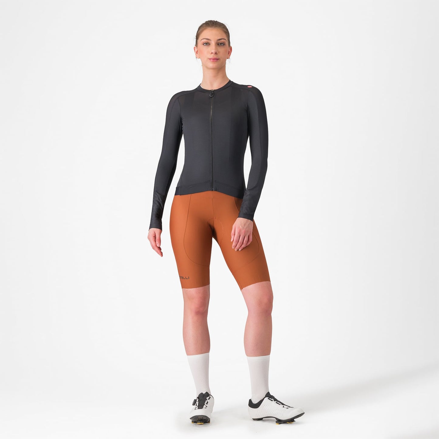 CASTELLI ESPRESSO Maillot de manga larga para mujer Negro