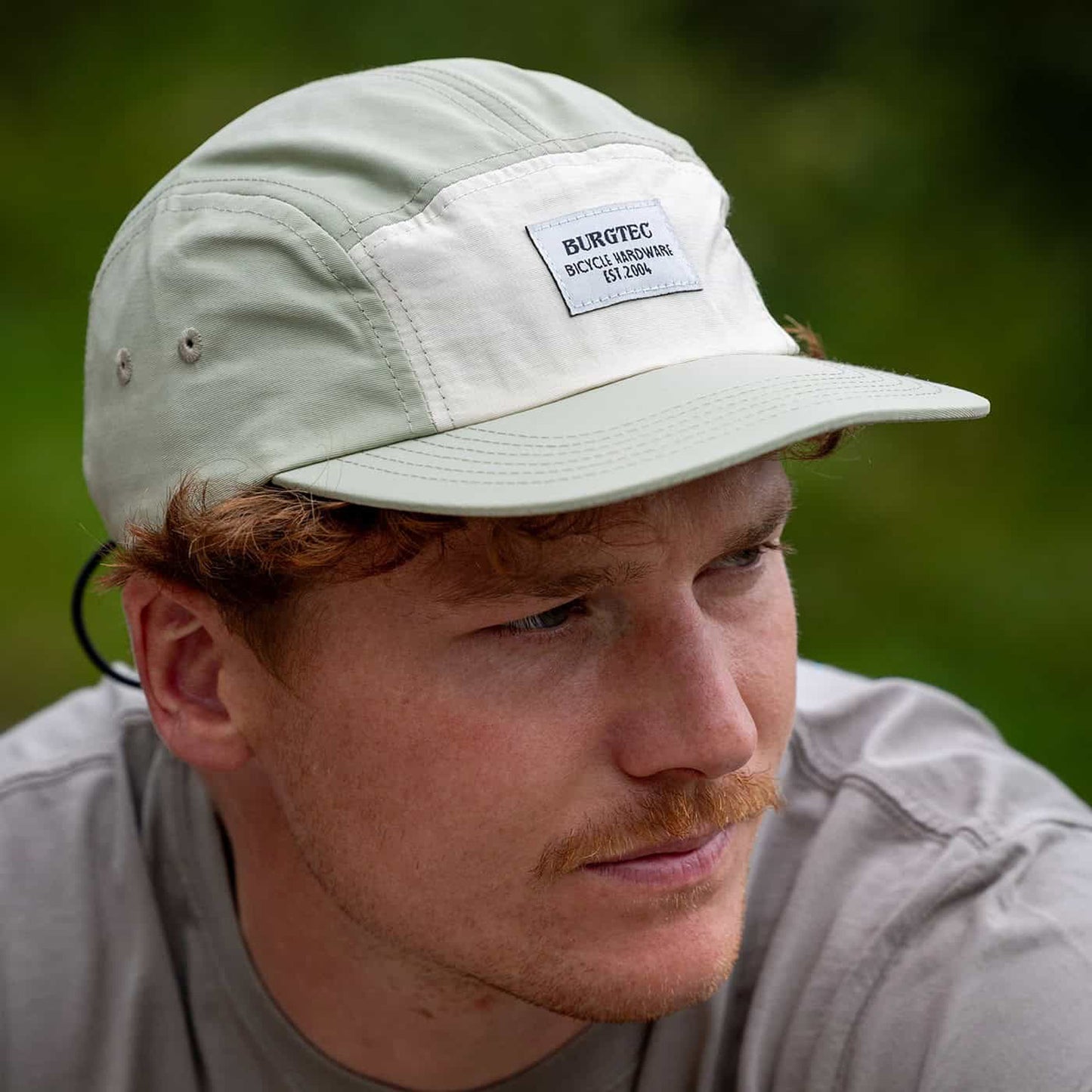 Gorra BURGTEC COURIER FIVE PANEL Crema pistacho
