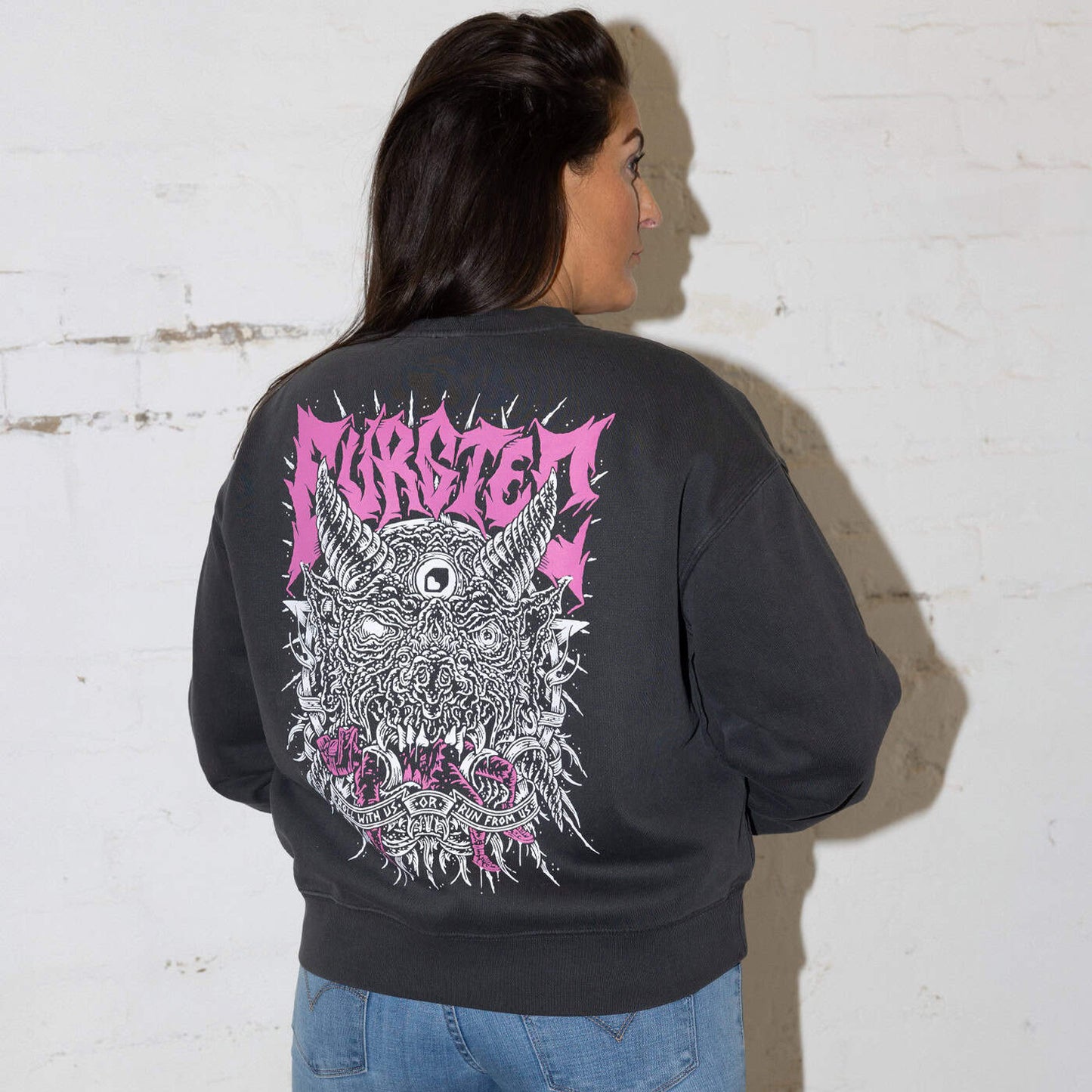 Sudadera BURGTEC WOMEN'S ROLL WITH US FADED