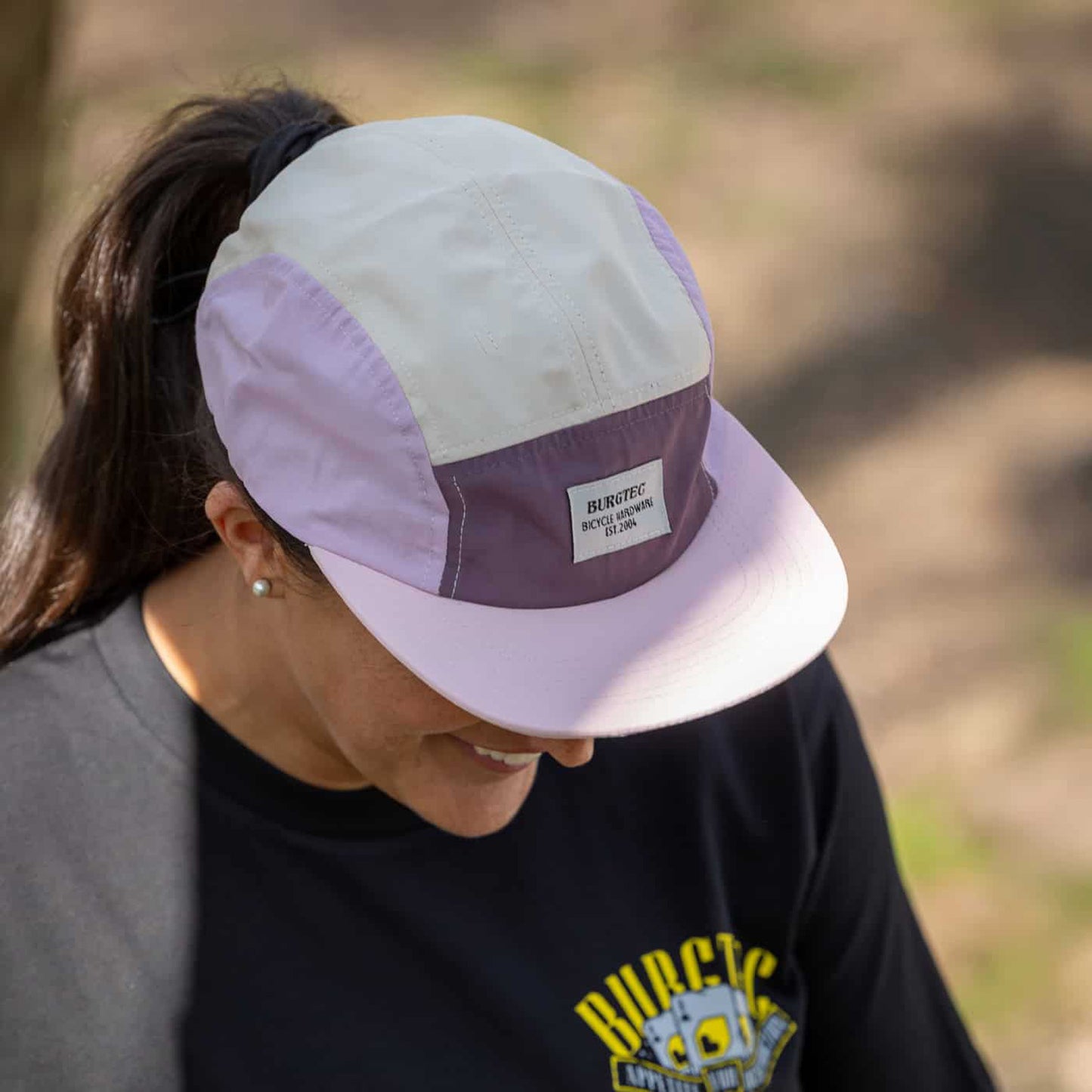 Gorra BURGTEC COURIER FIVE PANEL Pink Limonada