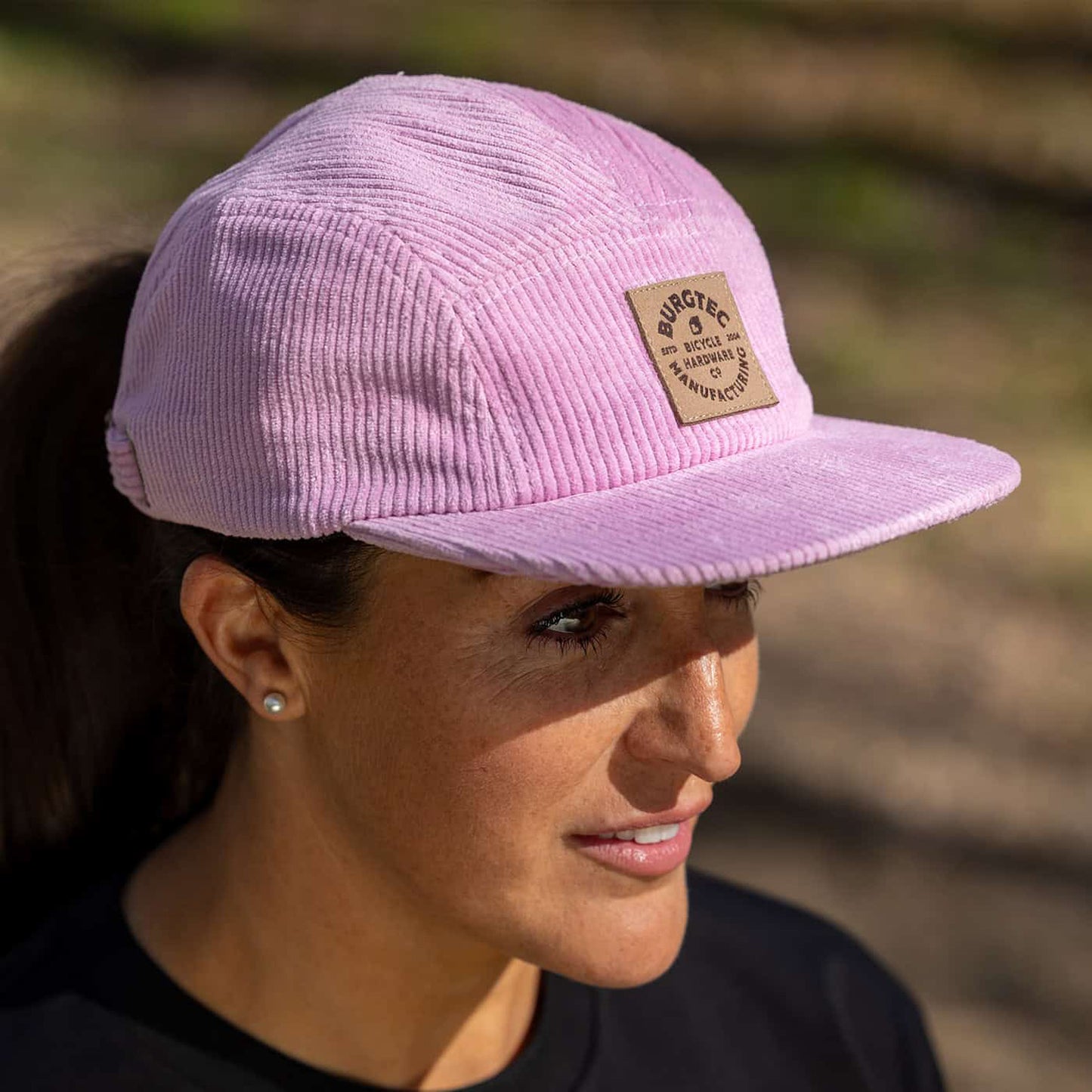 BURGTEC BANDIT CORDUROY FIVE PANEL Cap Rosa Claro