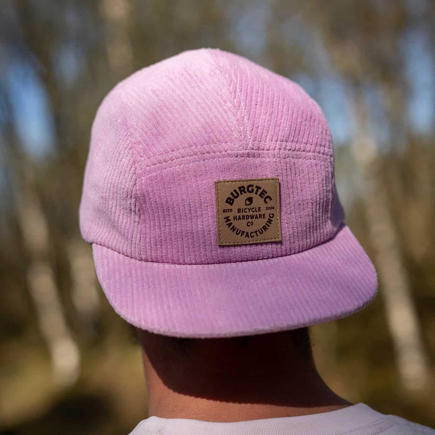 BURGTEC BANDIT CORDUROY FIVE PANEL Cap Rosa Claro