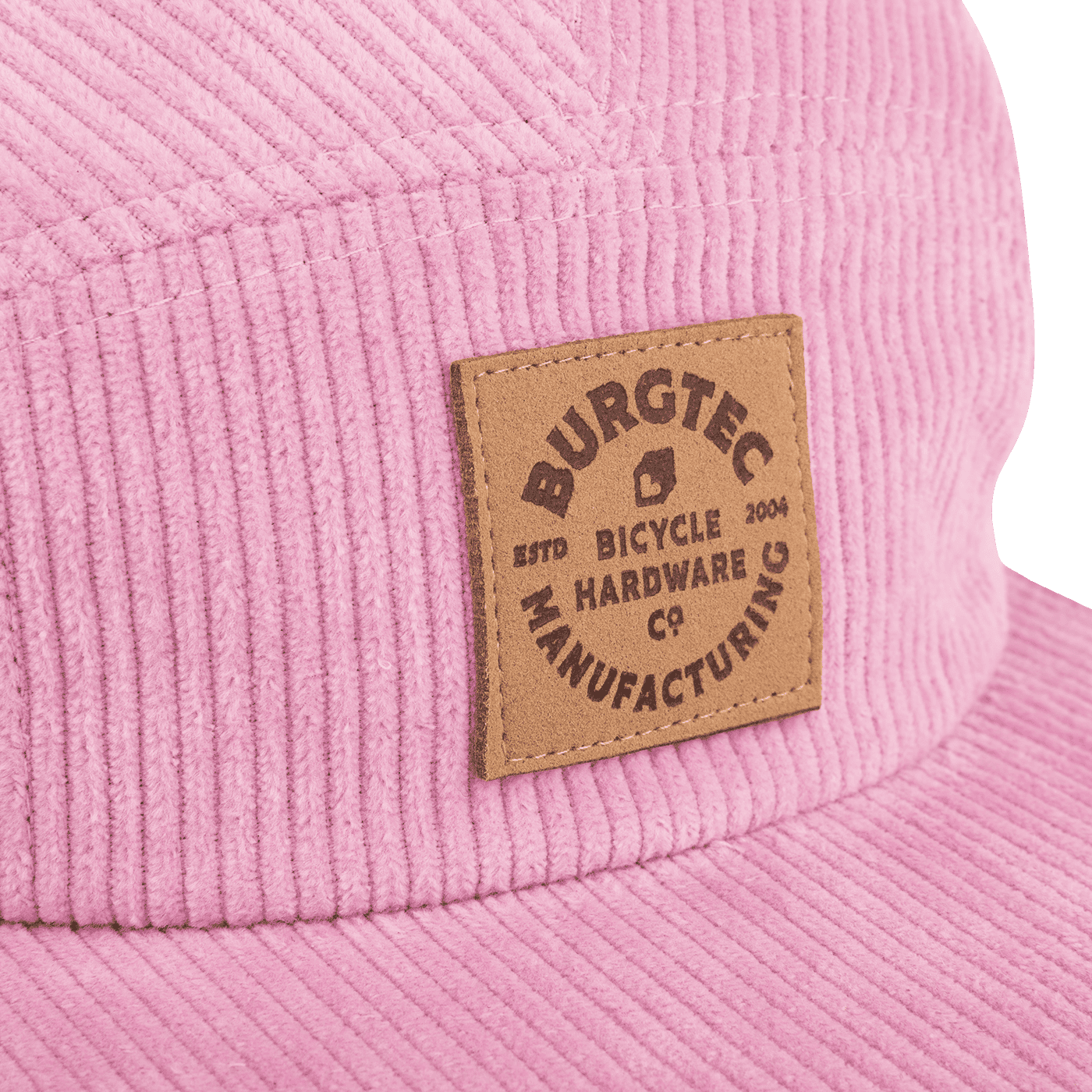 BURGTEC BANDIT CORDUROY FIVE PANEL Cap Rosa Claro