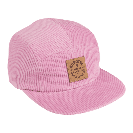 BURGTEC BANDIT CORDUROY FIVE PANEL Cap Rosa Claro