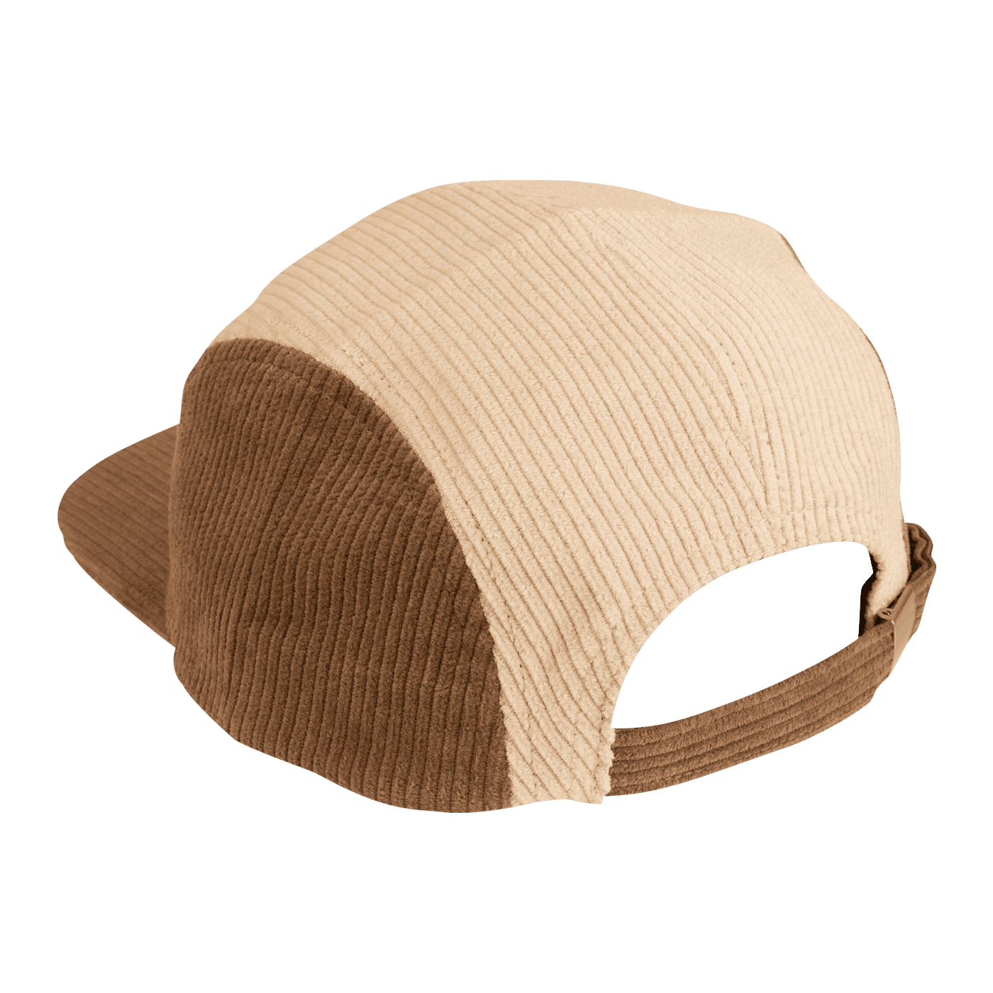 BURGTEC BANDIT CORDUROY FIVE PANEL Cap Beige/Marrón