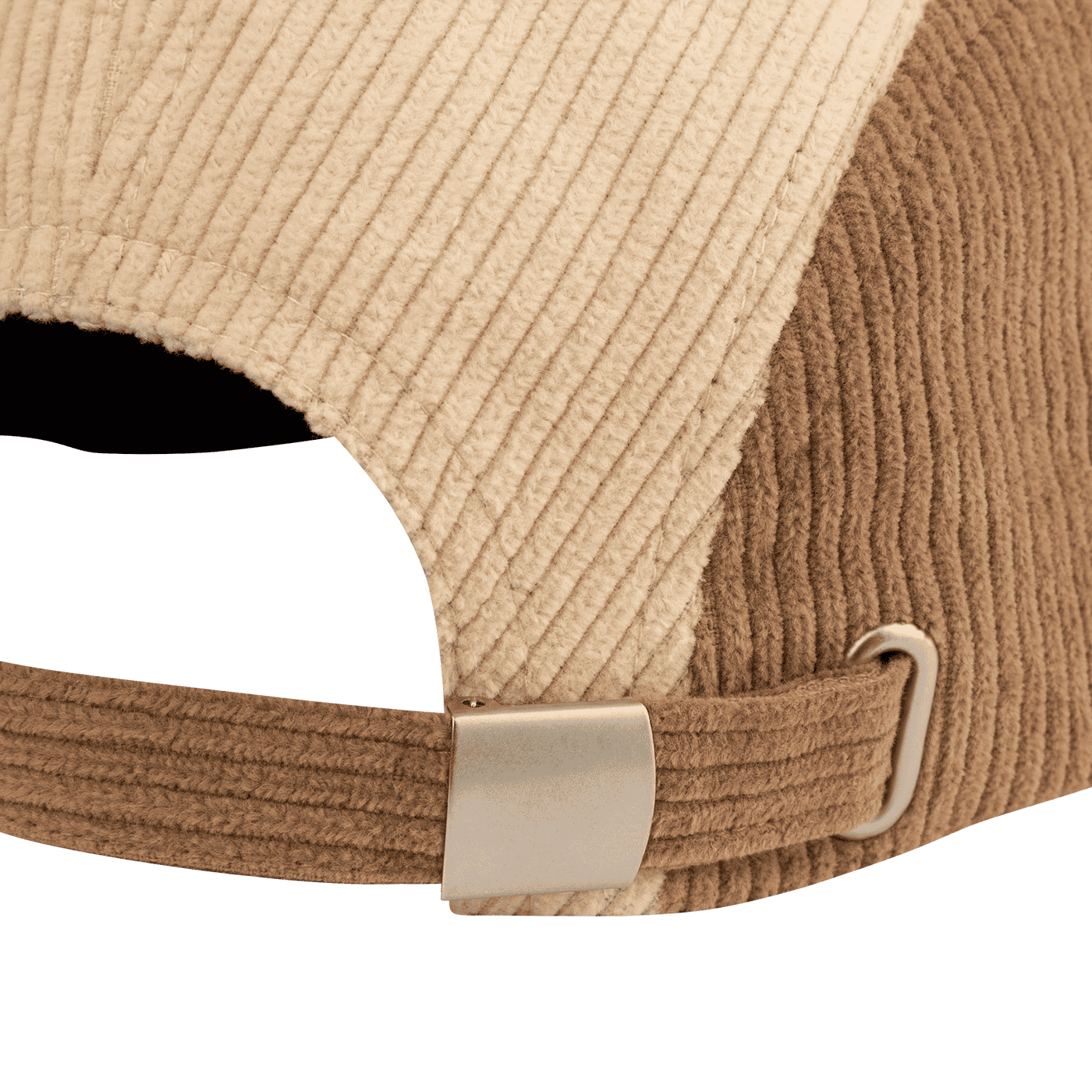 BURGTEC BANDIT CORDUROY FIVE PANEL Cap Beige/Marrón