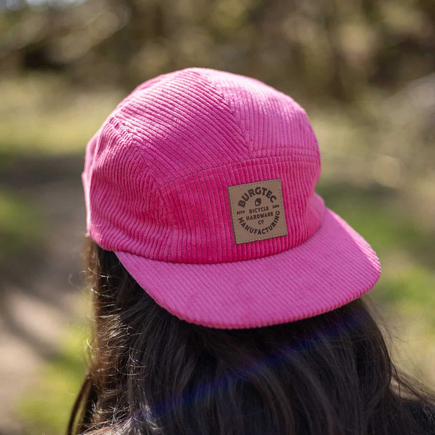 BURGTEC BANDIT CORDUROY FIVE PANEL Cap Pink Toxic Barbie