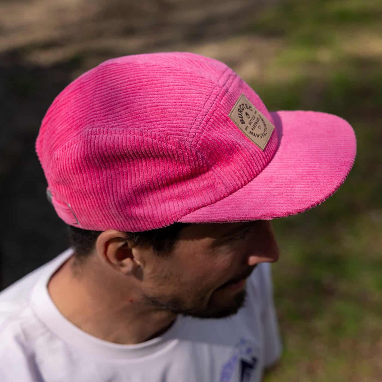 BURGTEC BANDIT CORDUROY FIVE PANEL Cap Pink Toxic Barbie