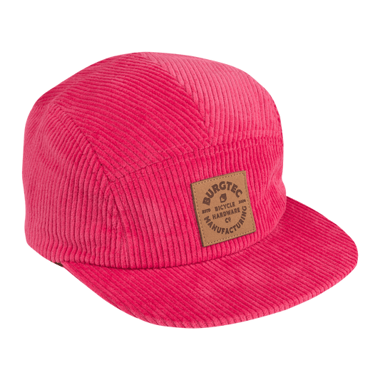 BURGTEC BANDIT CORDUROY FIVE PANEL Cap Pink Toxic Barbie