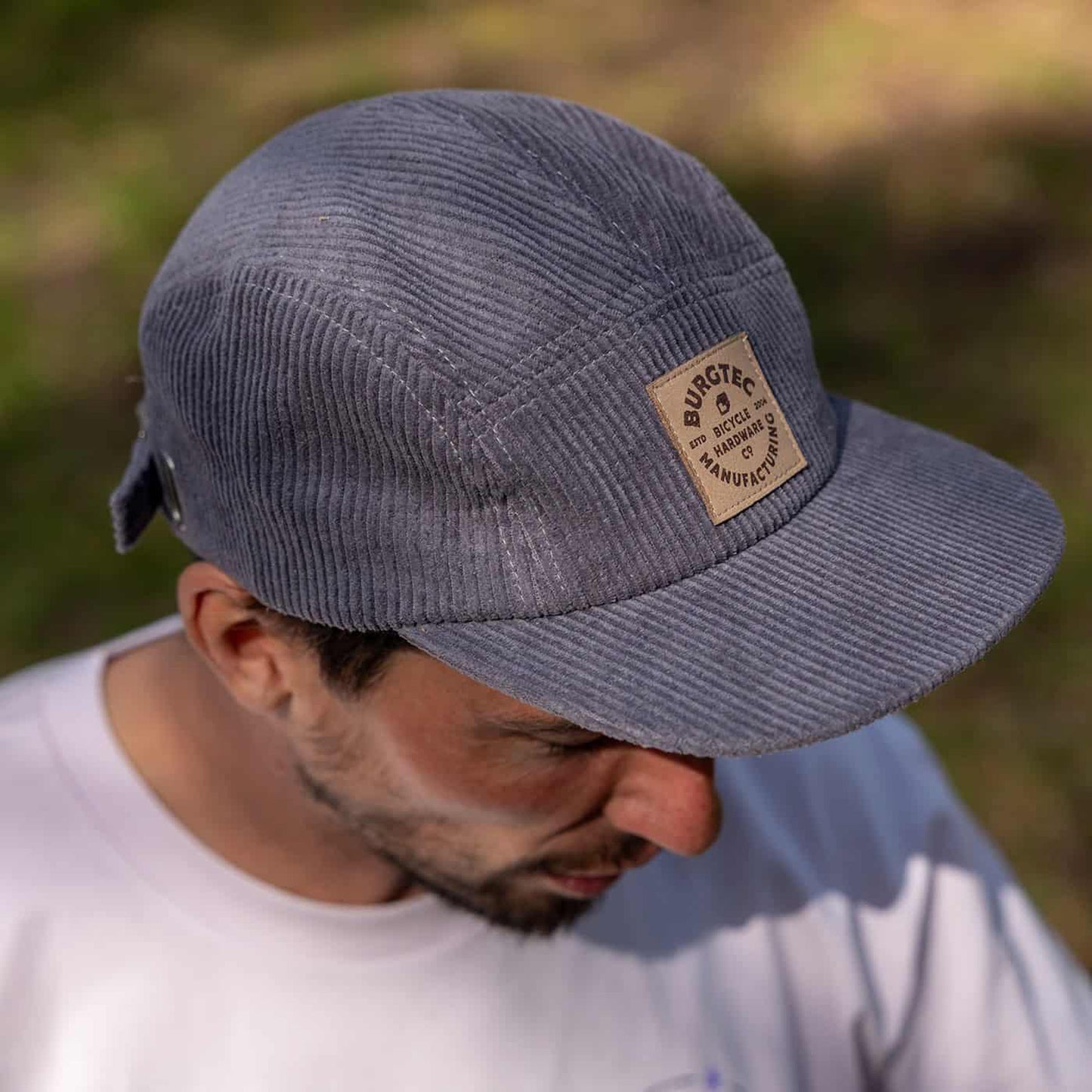 BURGTEC BANDIT CORDUROY FIVE PANEL Cap Gris