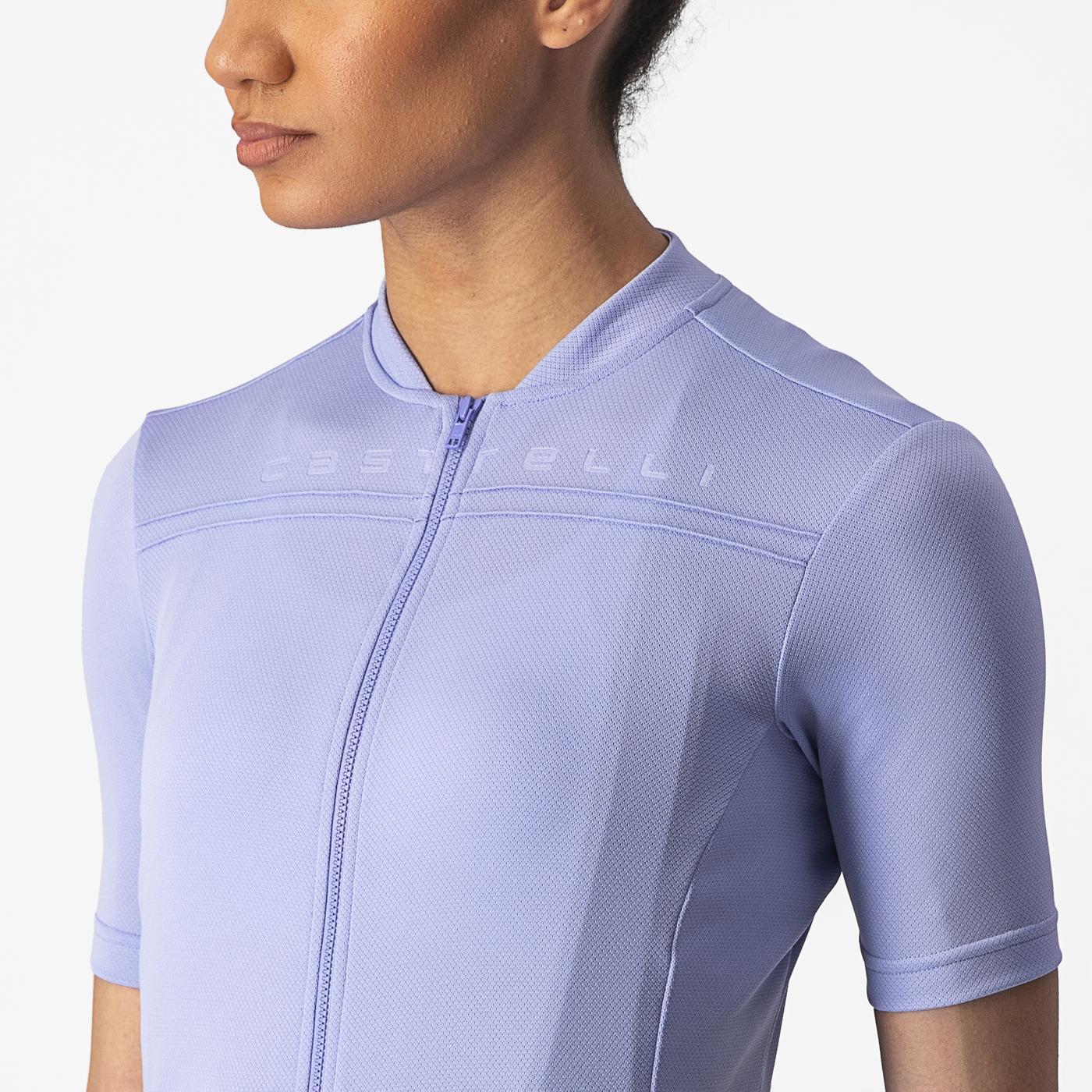 CASTELLI ANIMA 4 Maillot de mujer de manga corta Morado