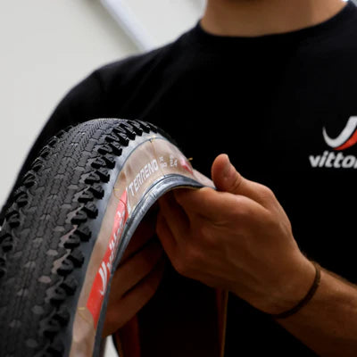 Neumático VITTORIA TERRENO XC RACE 29x2.4 Graphene/Silica Tubeless Ready Soft Beige