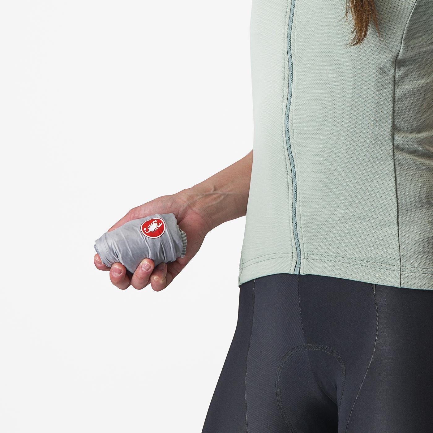 CASTELLI ARIA Chaqueta gris sin mangas para mujer