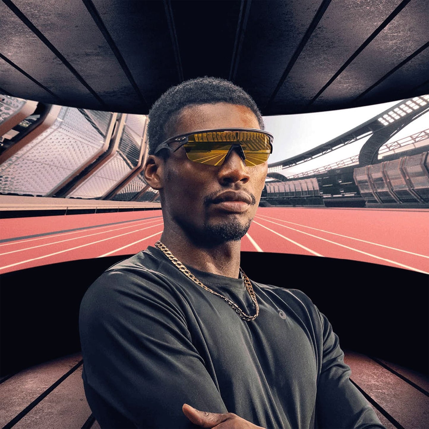 OAKLEY SPHAERA Carbono Mate 24K Polarizada - 0OO9403-0436