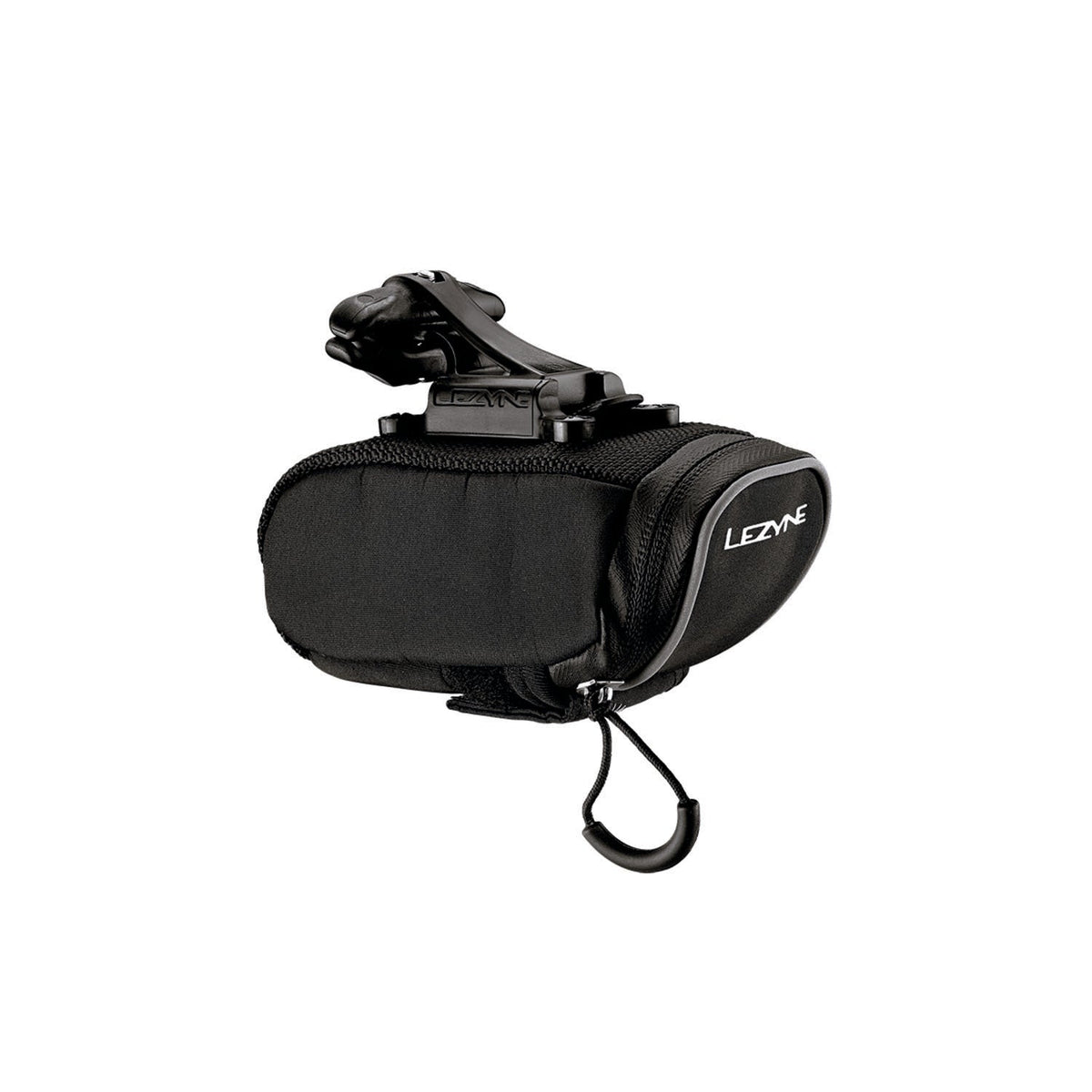 Bolsa de sillín LEZYNE Micro Caddy negra con sistema QR