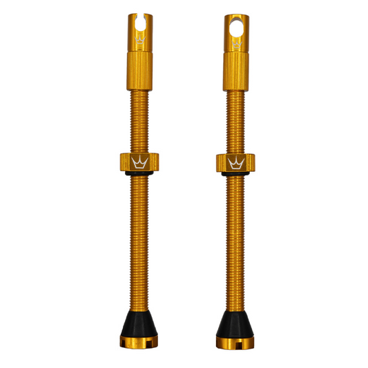 PEATY'S x Chris King MK2 Presta 80 mm Válvulas Tubeless (x2) Oro
