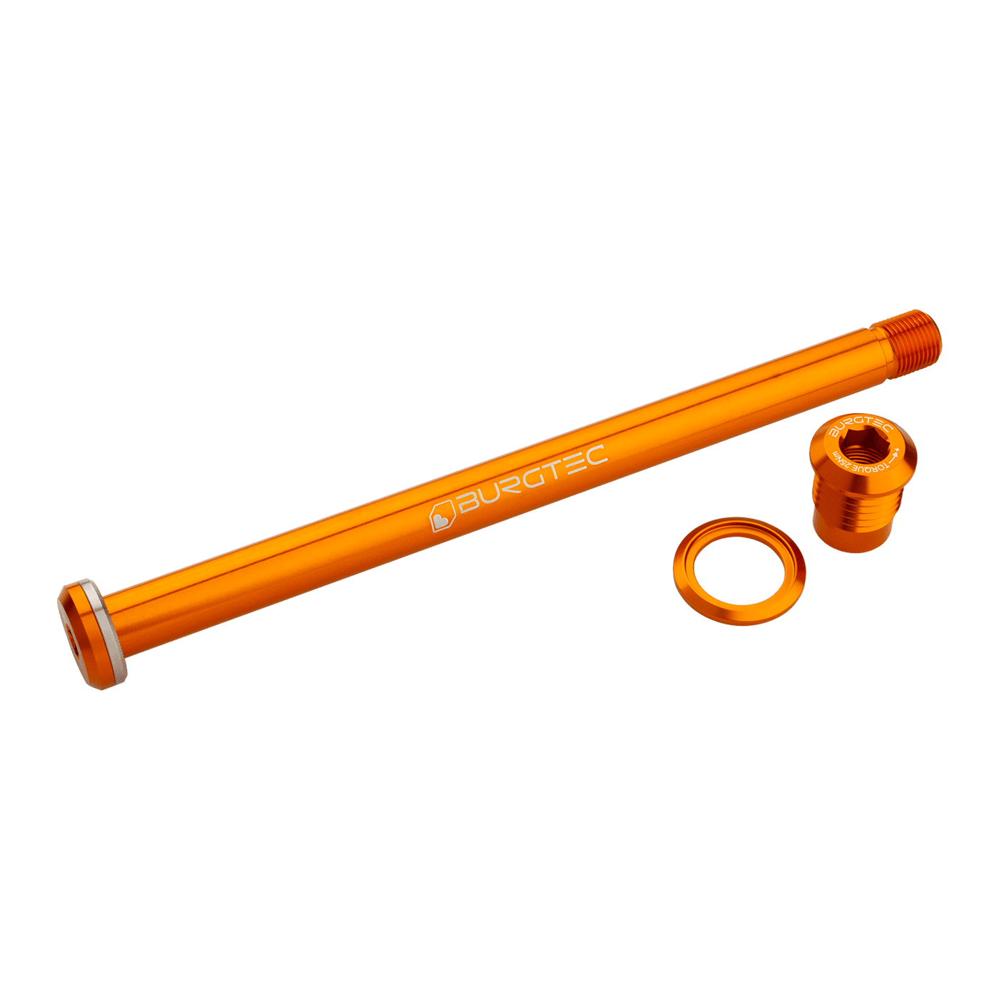BURGTEC Eje de rueda trasera 174mm para cuadro Yeti Orange