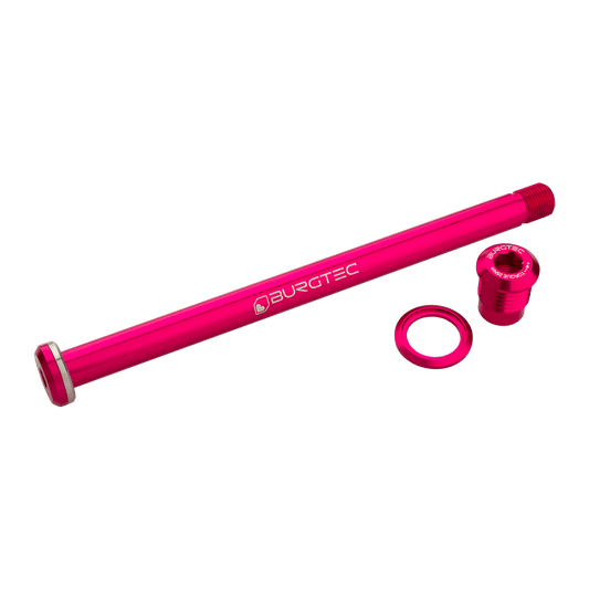 BURGTEC Eje de Rueda Trasera 174mm para Cuadro Yeti Rosa