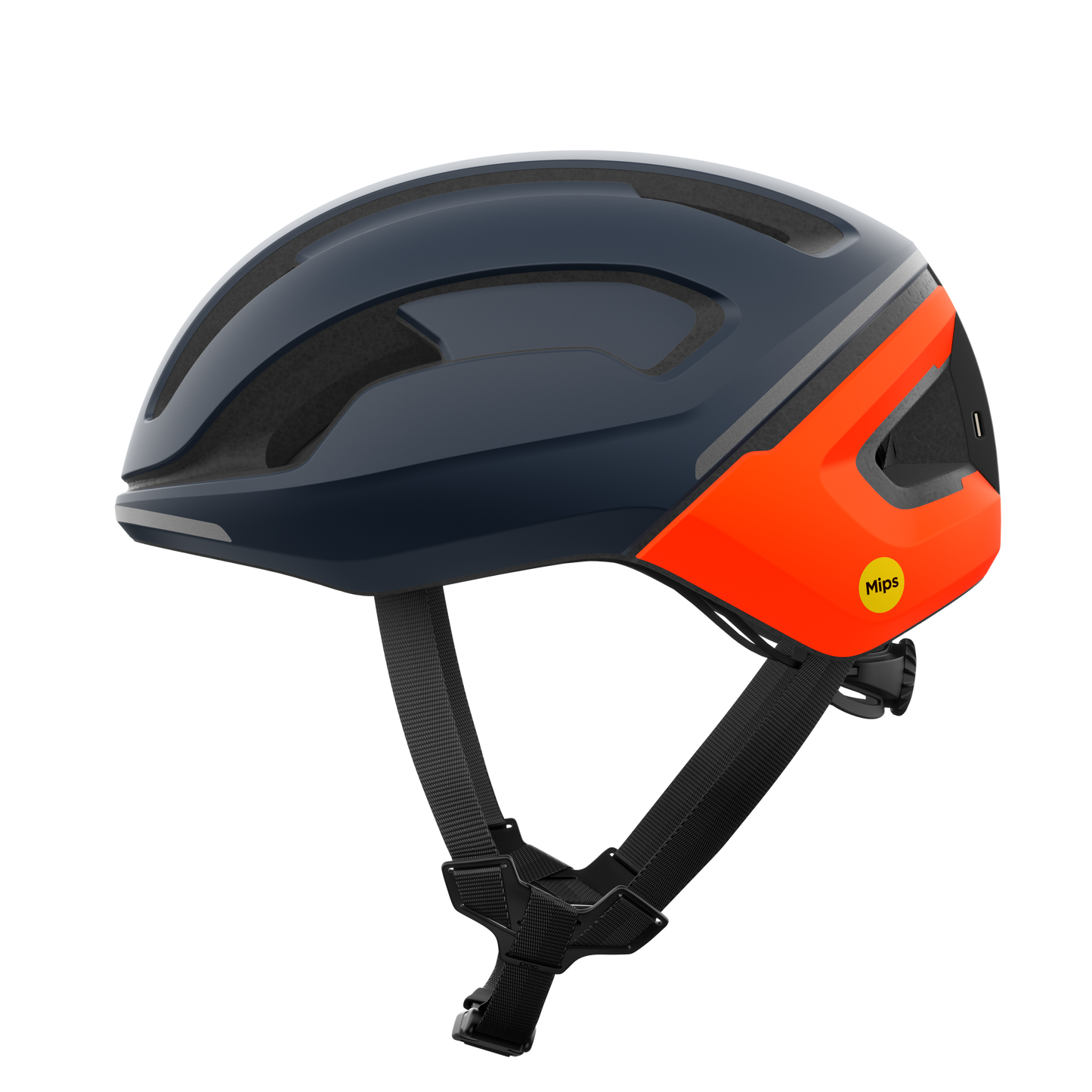 Casco de carretera POC OMNE BEACON MIPS Azul/Naranja Mate