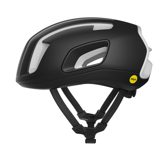 Casco de carretera POC CYTAL MIPS Negro mate/Blanco mate
