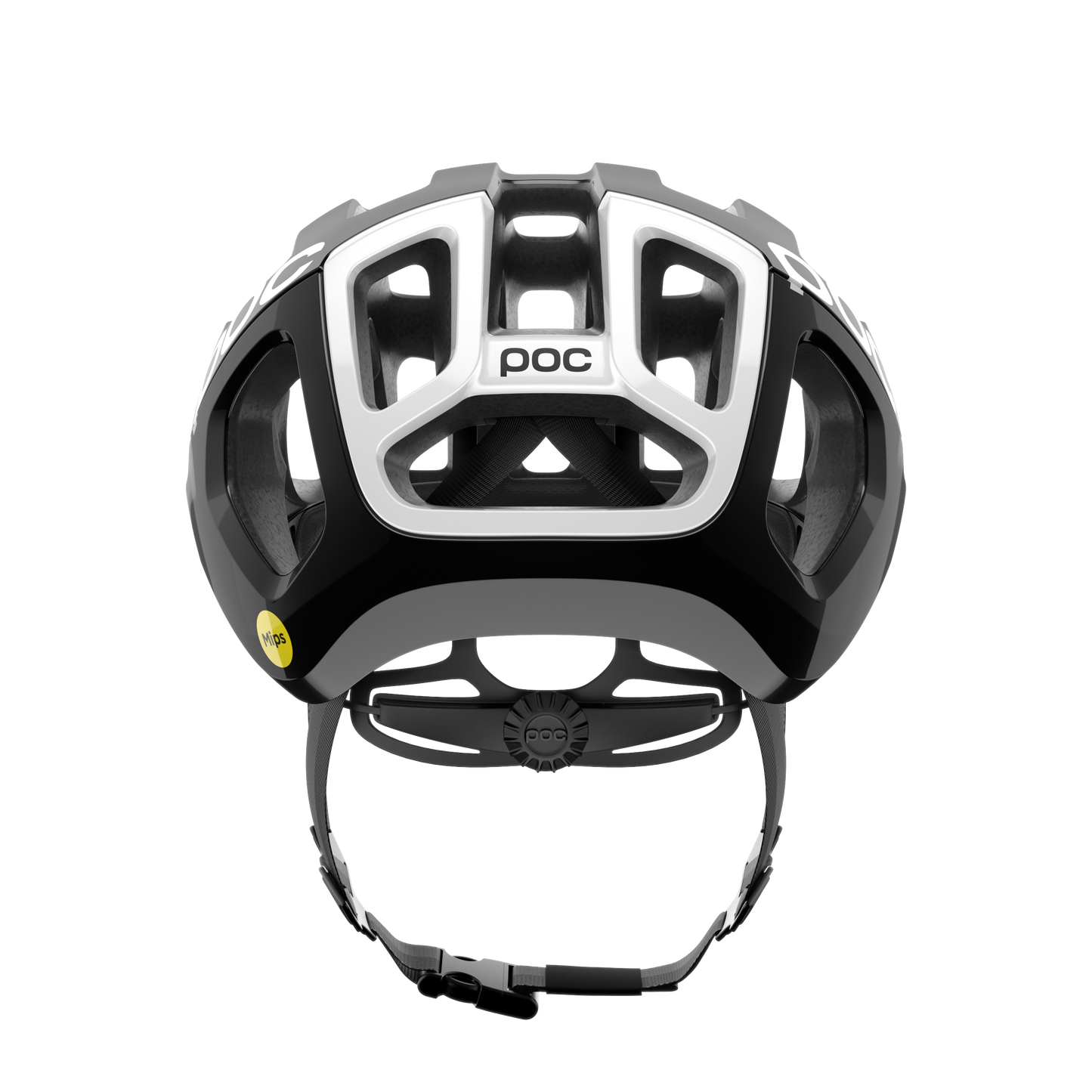 POC VENTRAL AIR MIPS Logo Casco Carretera Negro/Blanco Mate