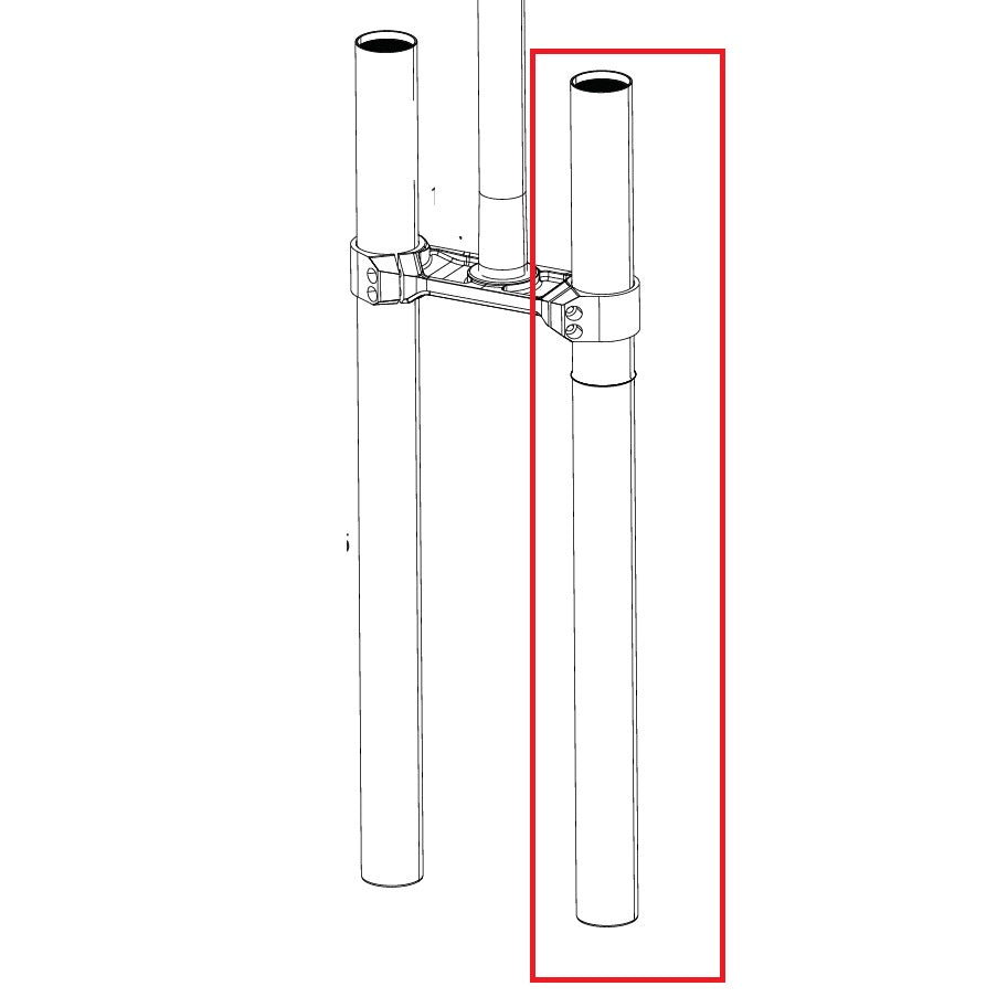 Pitón izquierdo para horquilla ROCKSHOX BOXXER D1 (2024+)